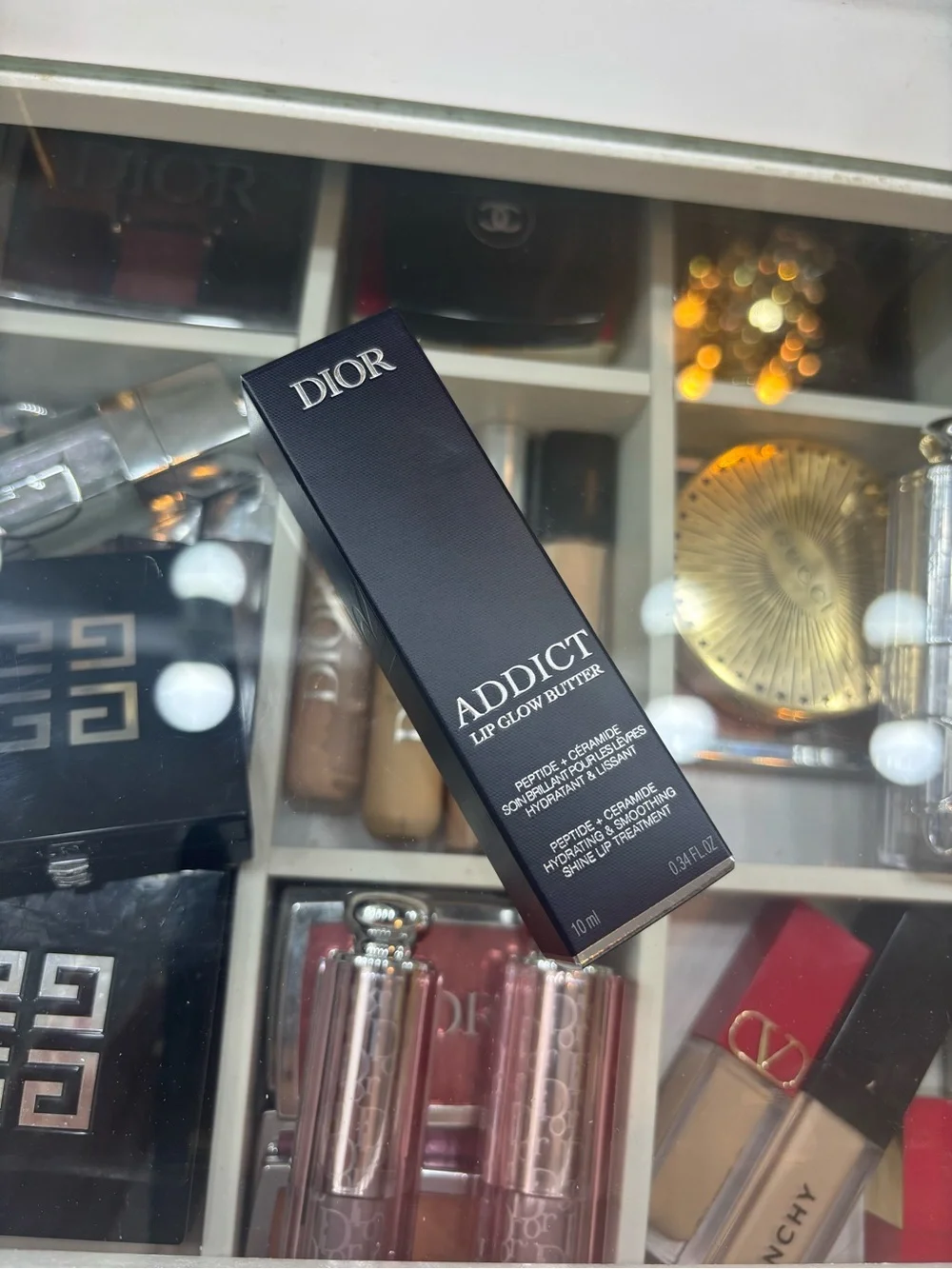 Dior Lip Glow Butter — color: 107 DragonFruit -Shimmery Pink mauve